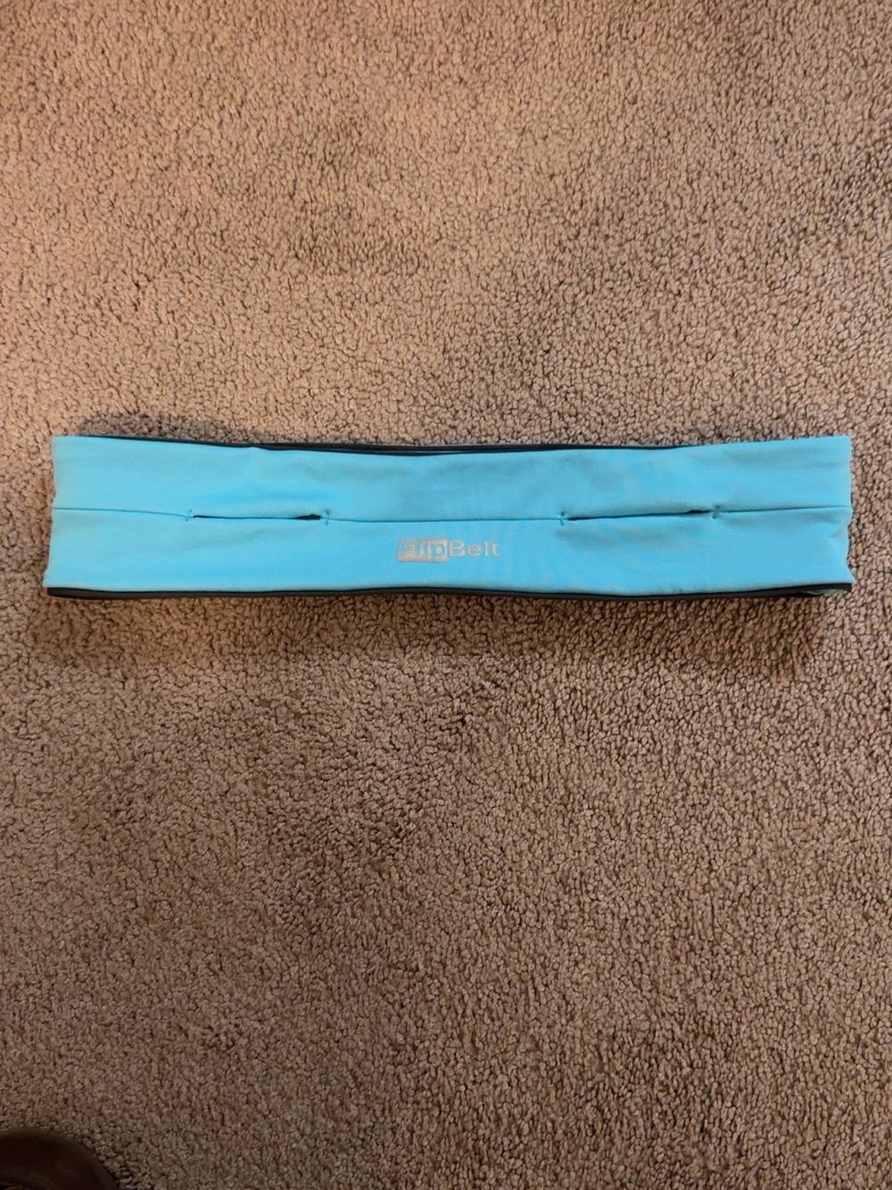 FlipBelt Running Fitness Belt Aqua Blue Size Large